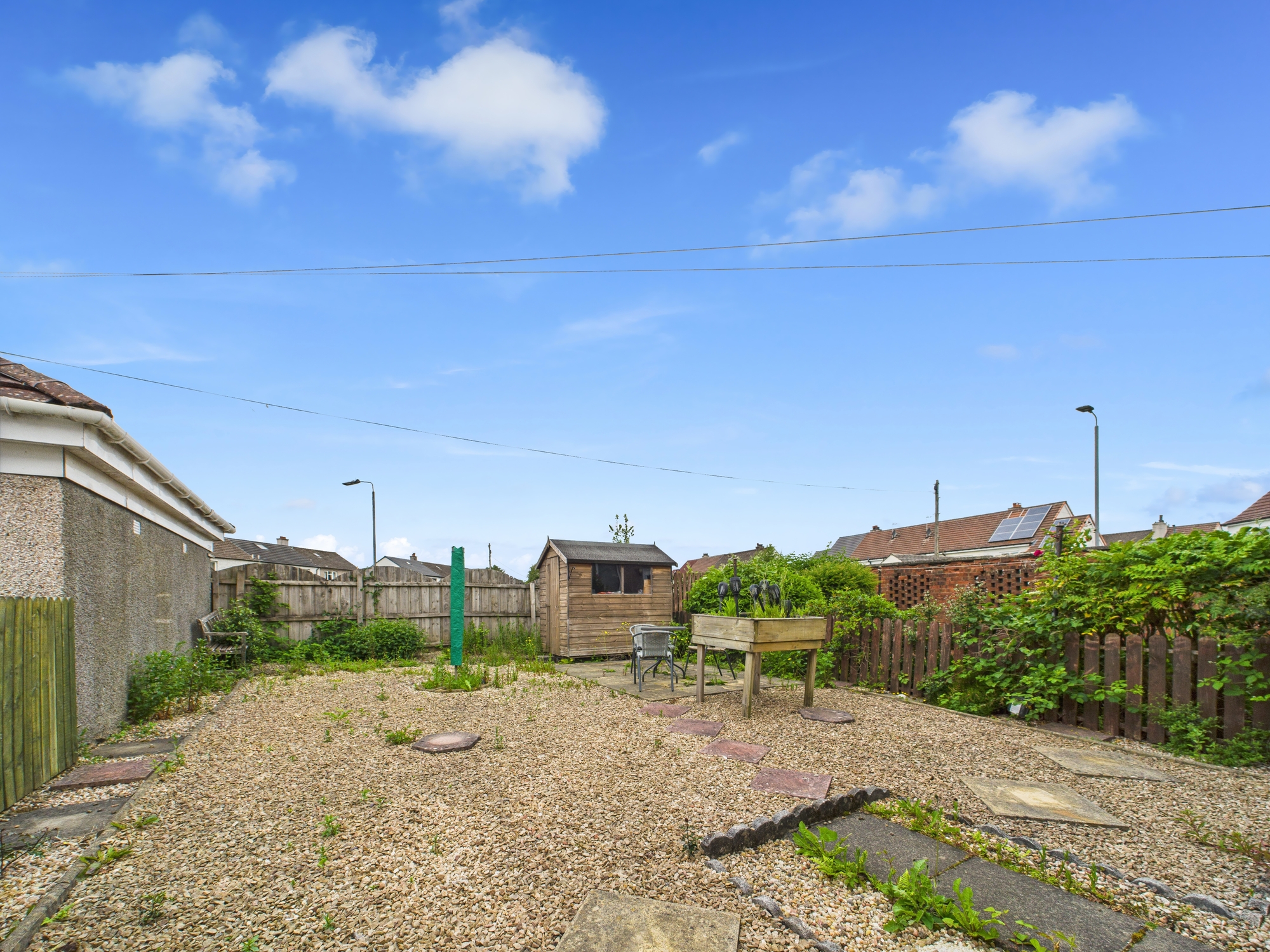 Back-Garden-Bridge-of-weir-road Bridge of Weir Road - Two Bedroom Semi-Detached House For Sale In Linwood