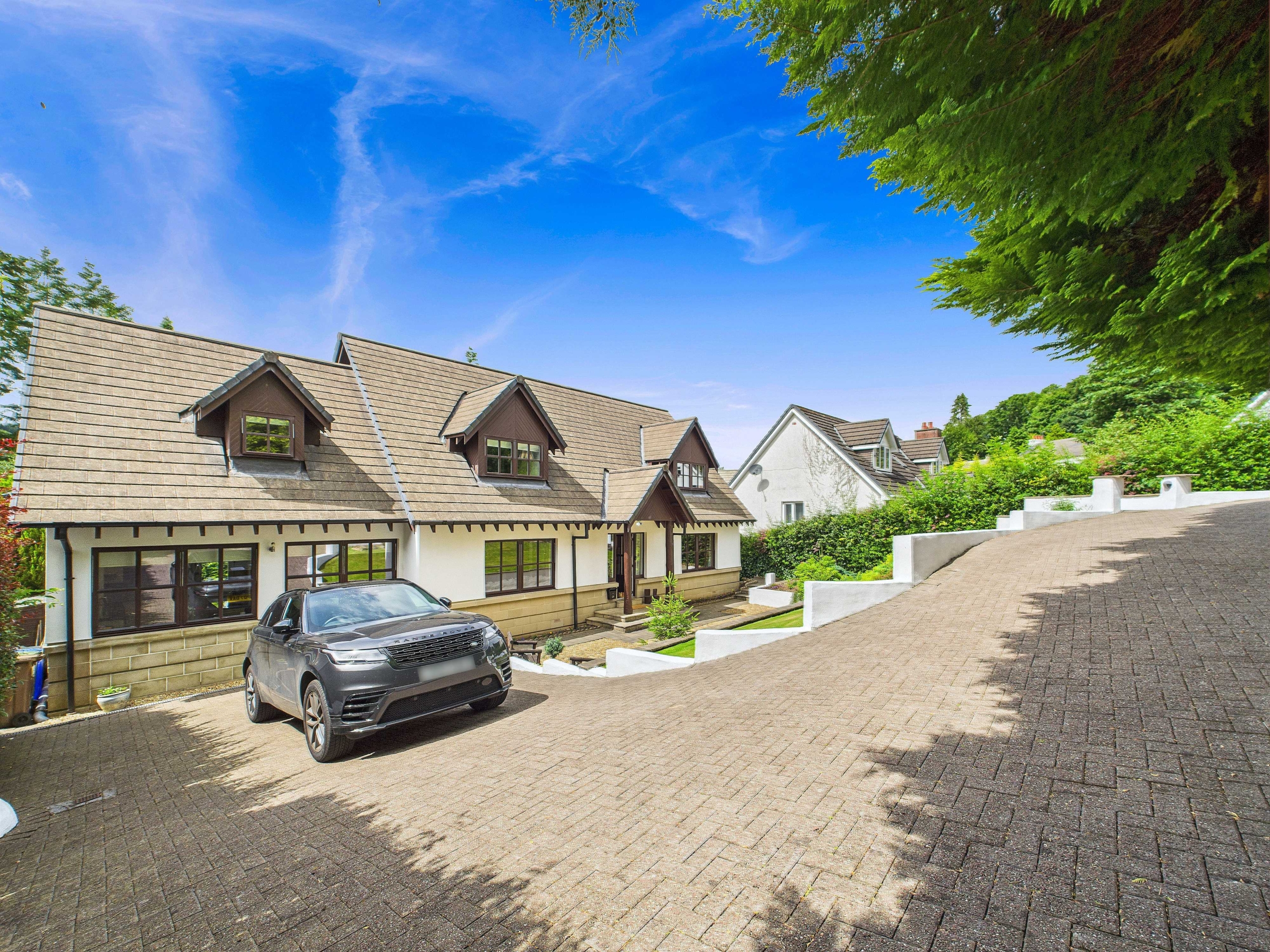 side driveway angle Craigmarloch View - Five Bedroom Detached House To Let In Blanefield
