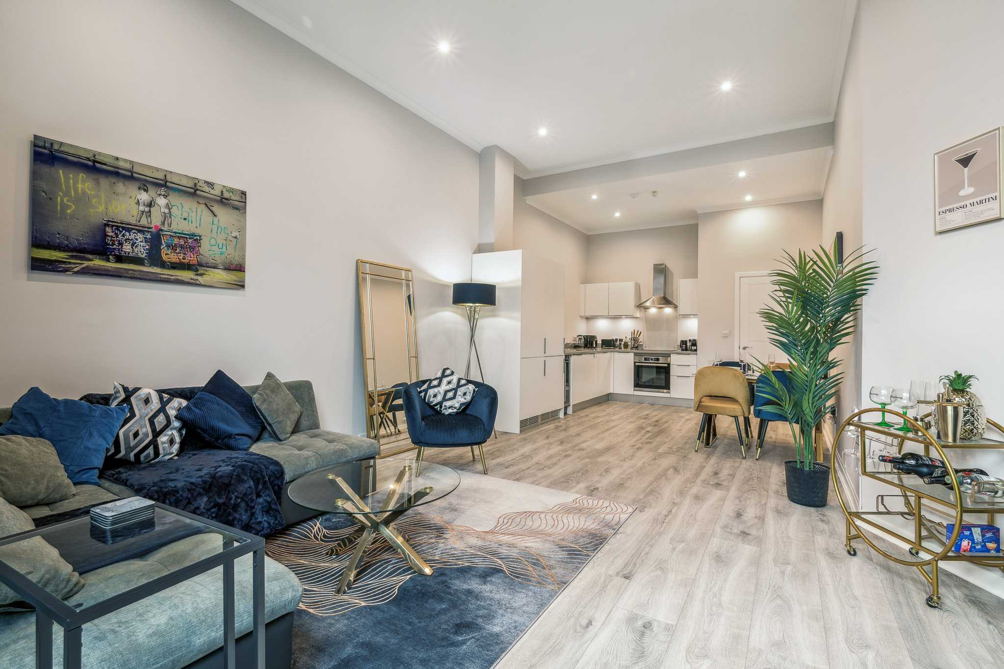 living room 3 Minerva Street - One Bedroom Flat To Let In Finnieston Glasgow