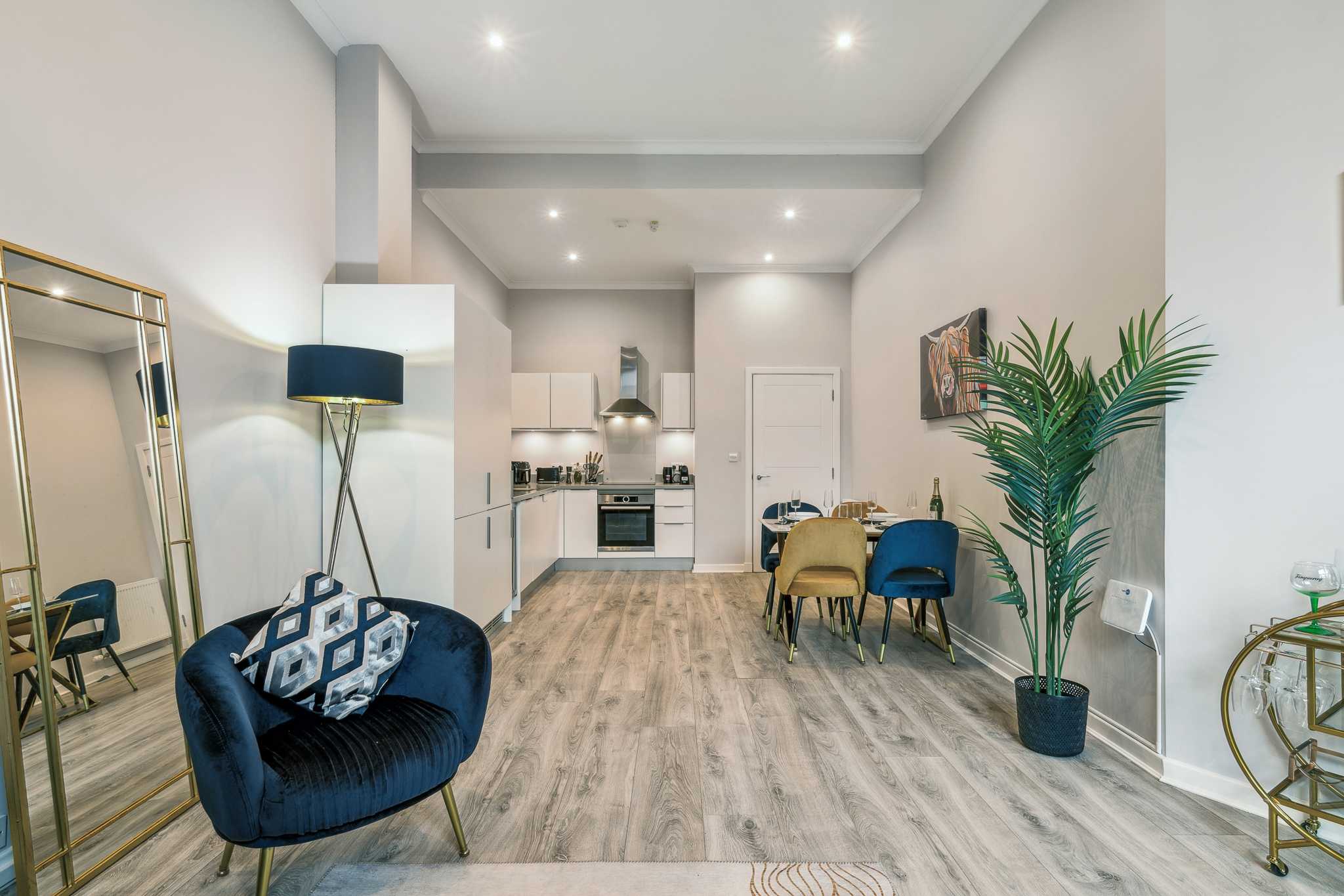 living room 4 Minerva Street - One Bedroom Flat To Let In Finnieston Glasgow