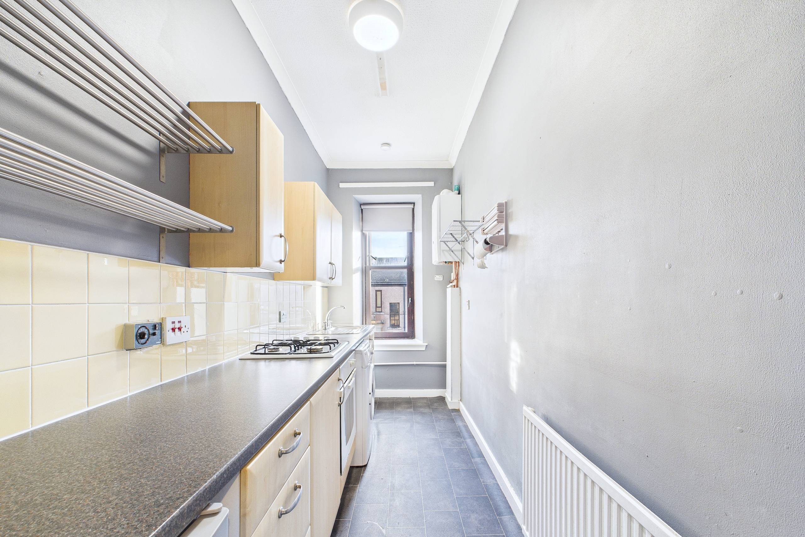 recently renovated two-bedroom flat