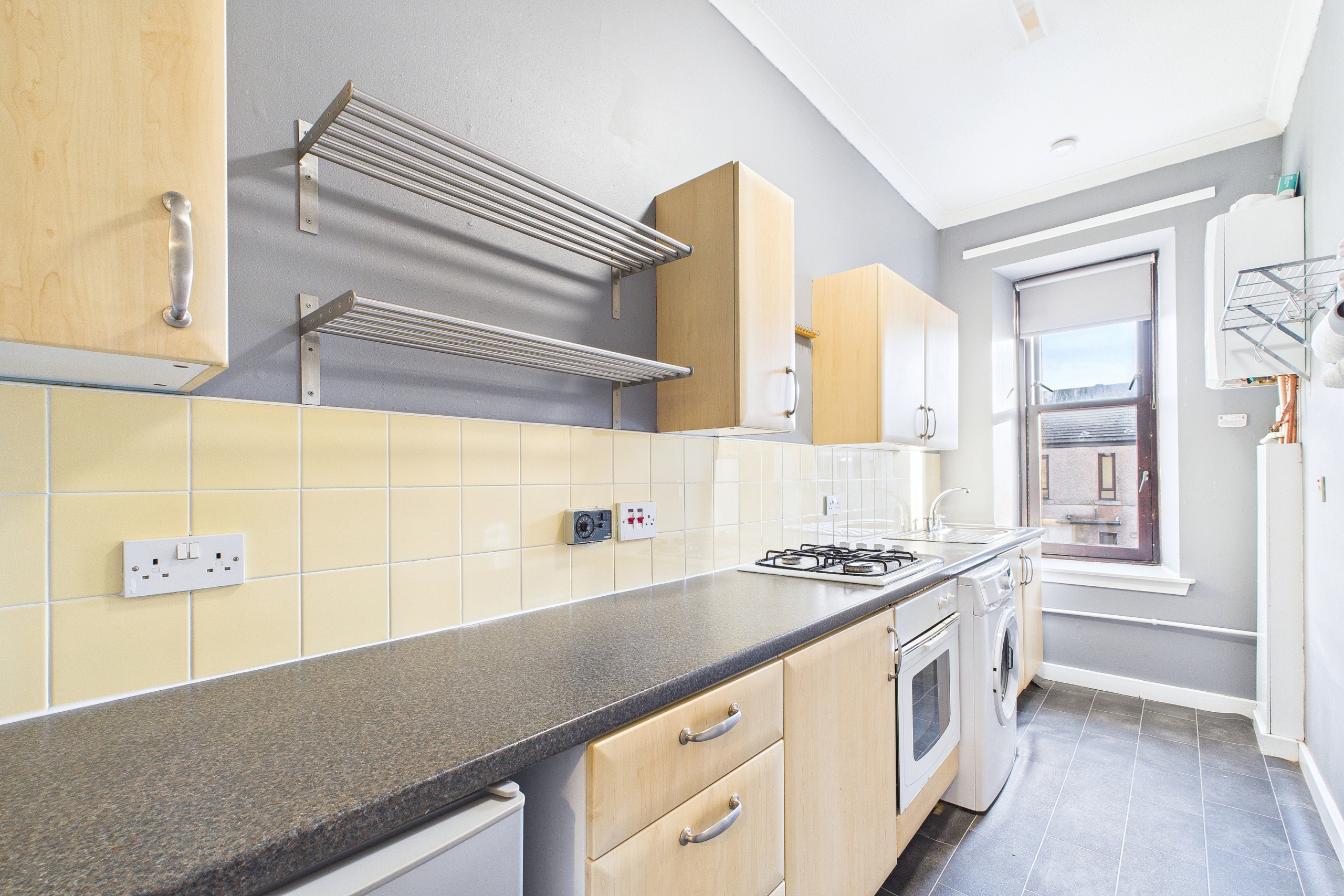 recently renovated two-bedroom flat