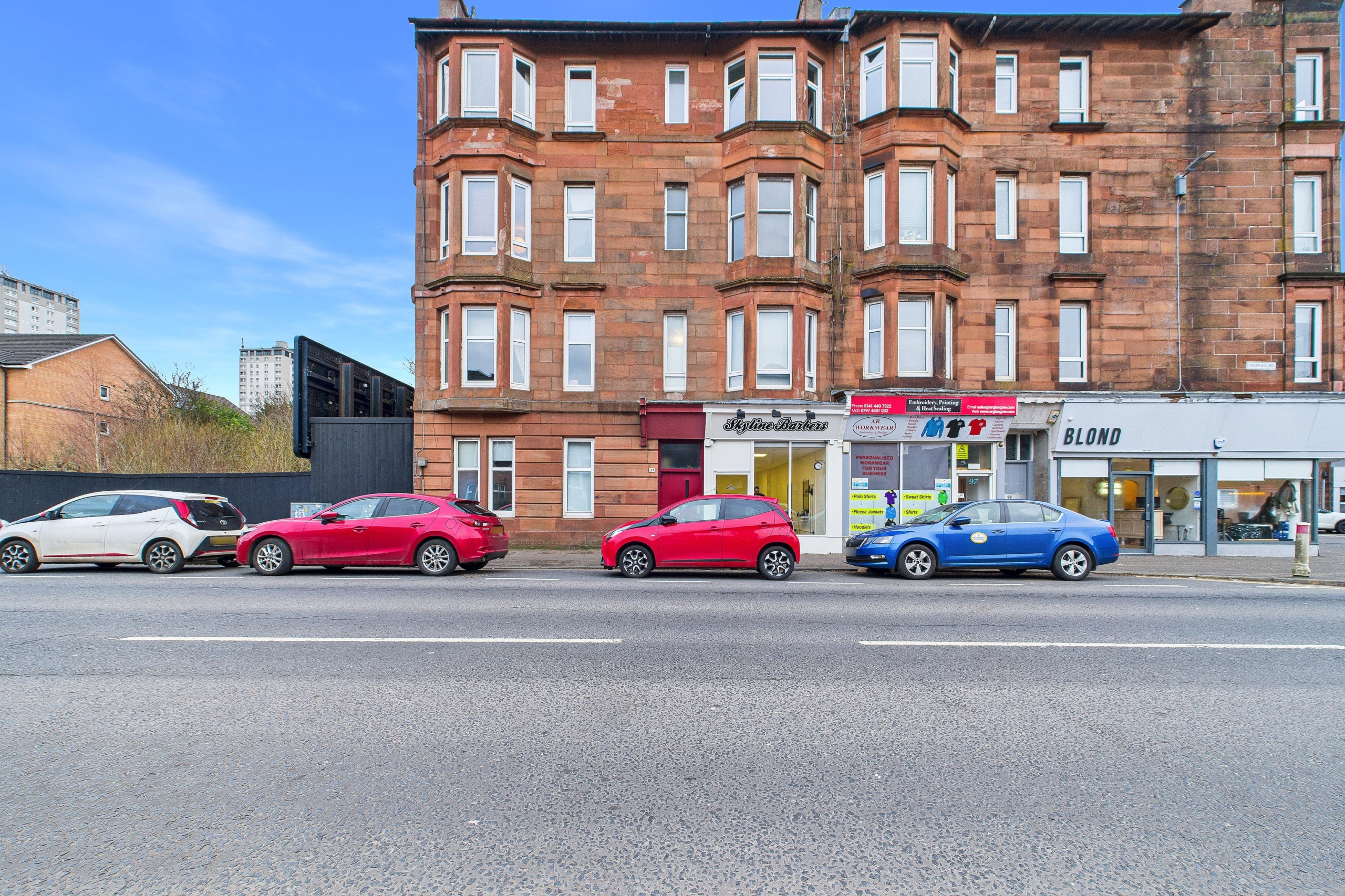 holmlea-street-exterior traditional one bedroom flat to let