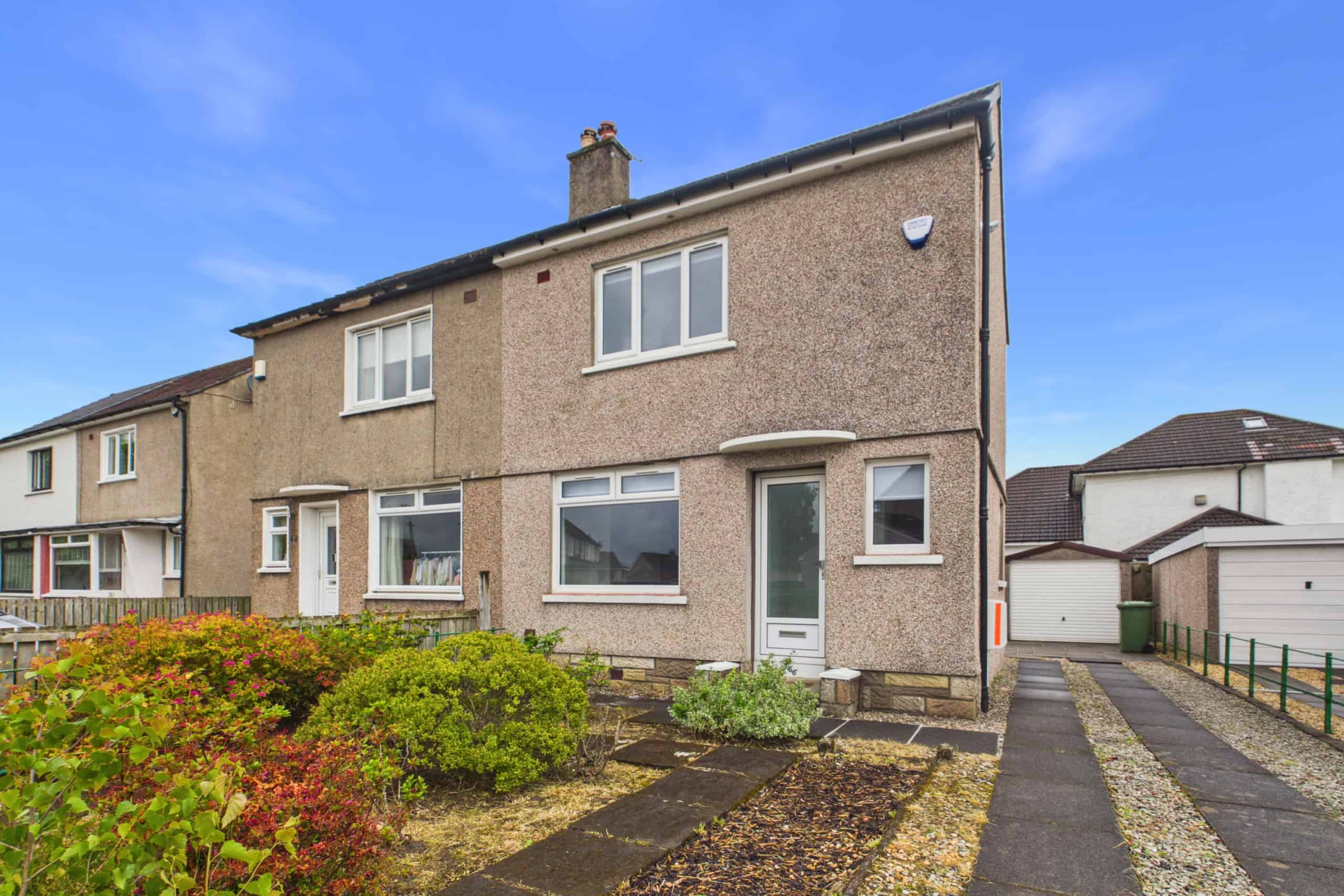 66-belvidere-crescent-exterior Beautiful Two-Bedroom Semi-Detached Home To Let in Bishopbriggs
