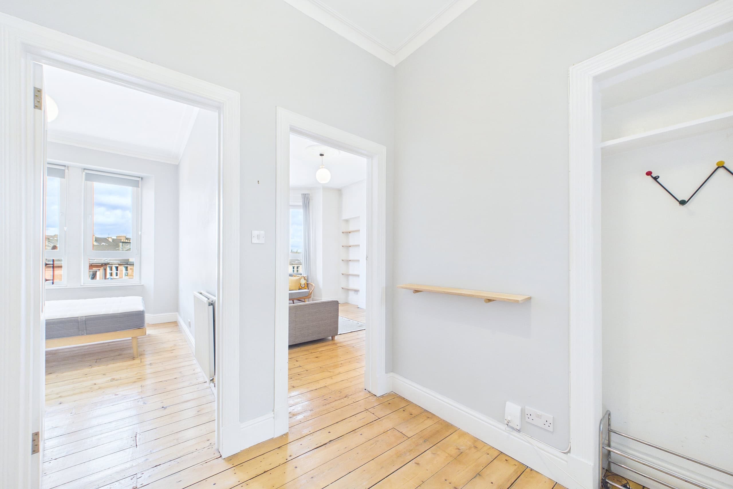 Beautifully appointed two-bedroom top floor tenement flat for sale in Mount Florida