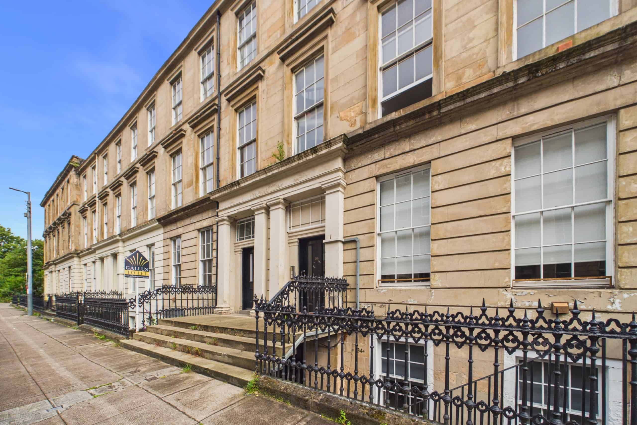 Three-Bedroom Top Floor Tenement Flat To Let on West Princes Street, Glasgow
